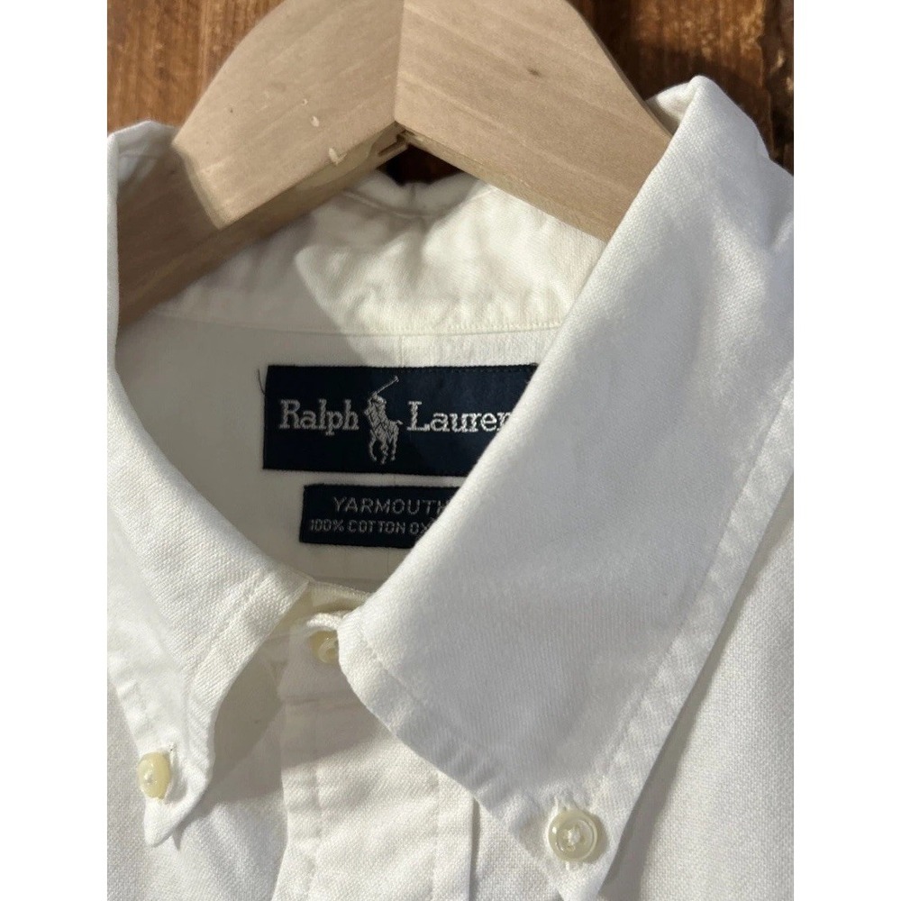 Polo Ralph Lauren Adult 100% Cotton Oxford Yarmouth Dress Shirt Sz 17-35